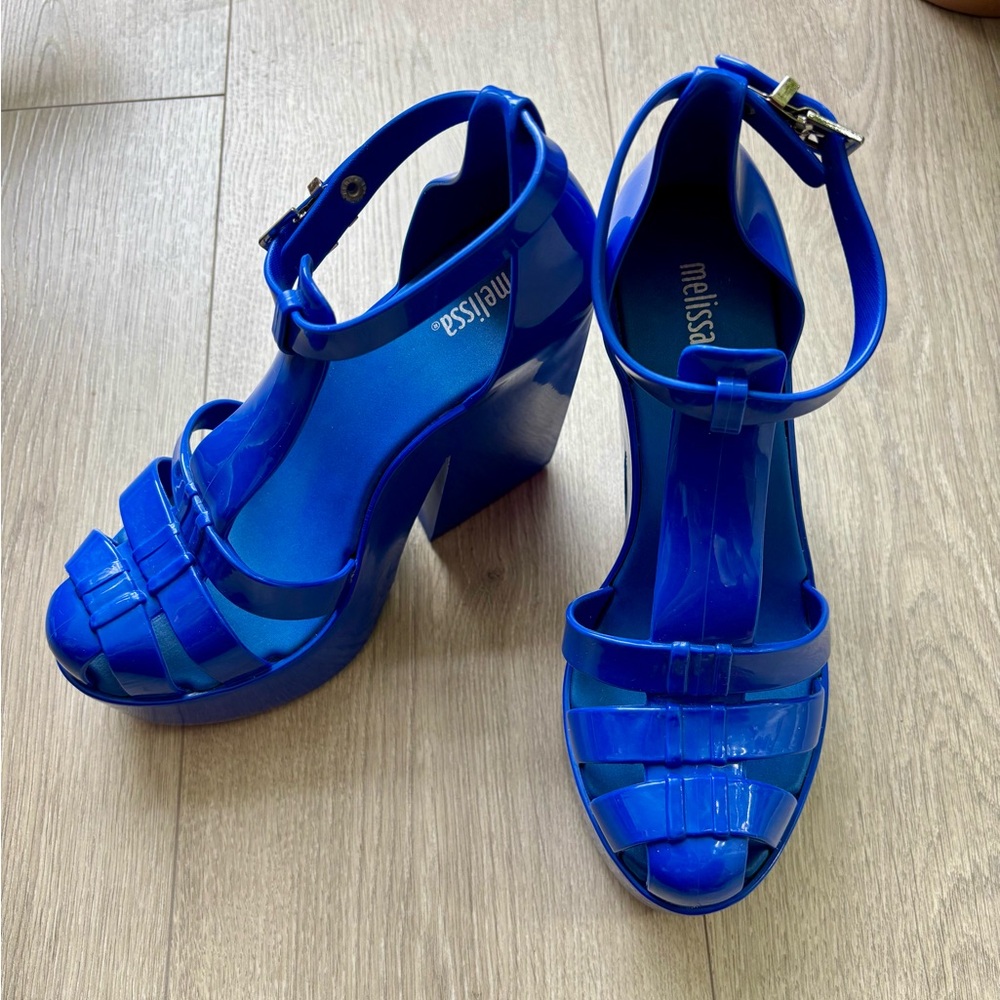 Blue Platform Heels - Picture 3 of 5